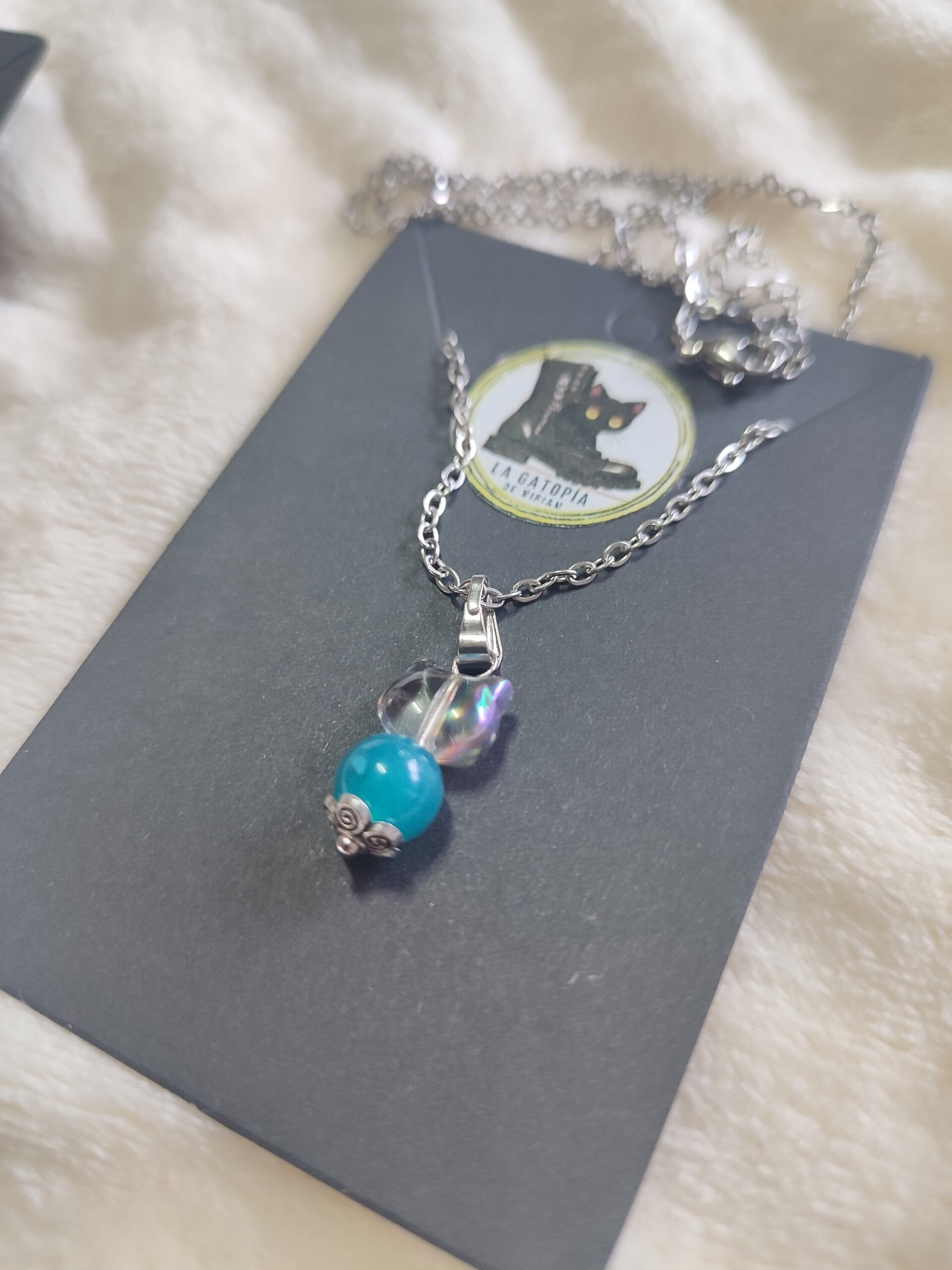 Conjunto Pendientes y colgante - 6