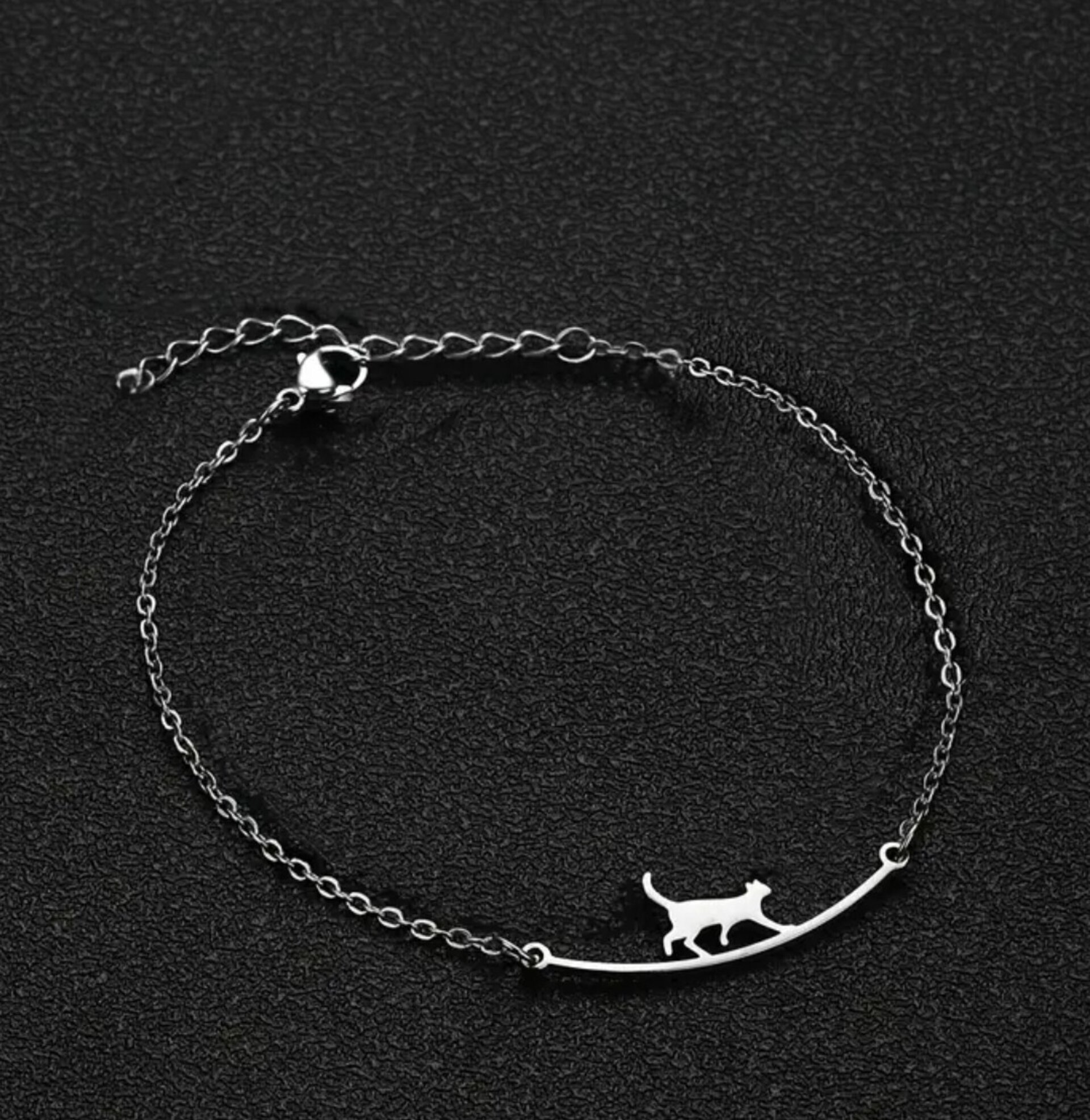 Tobillera con silueta de gato - 4