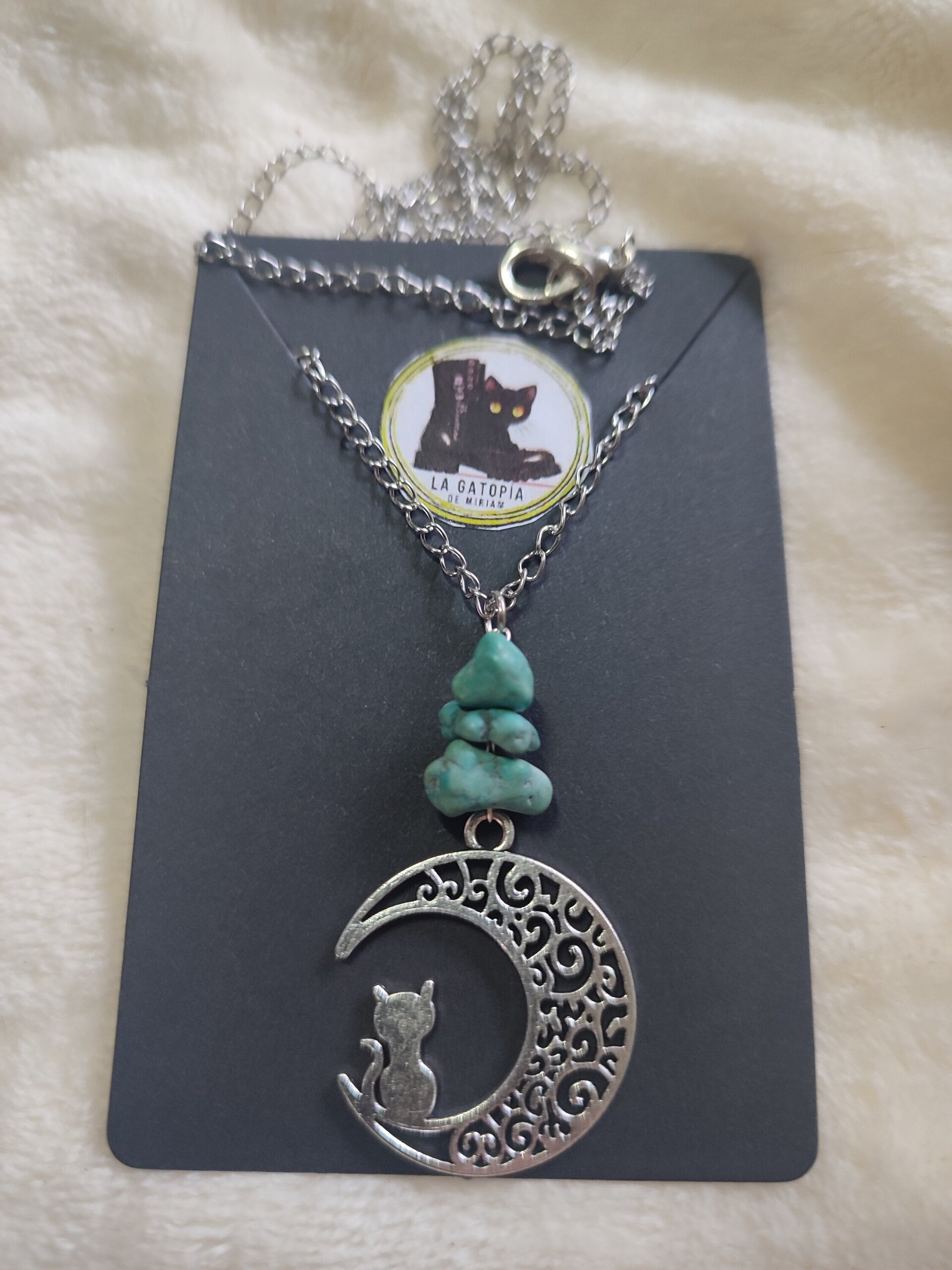 Conjunto pendientes y colgante con Turquesa - 5